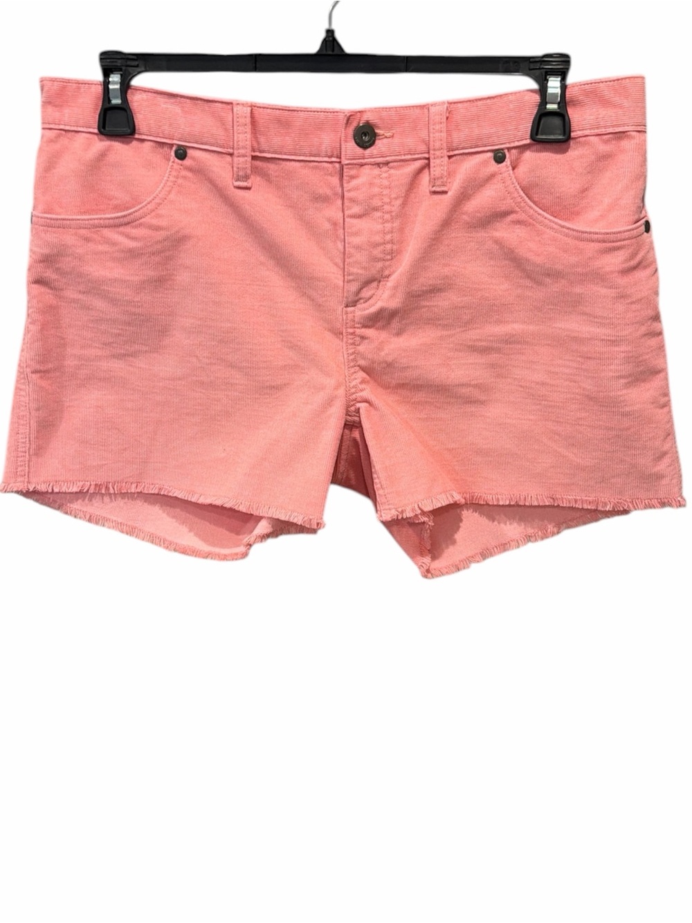 Carve Designs Oahu Organic Cotton Corduroy Shorts Pink Fuchsia Raw Hem Size 12 - Picture 2 of 6